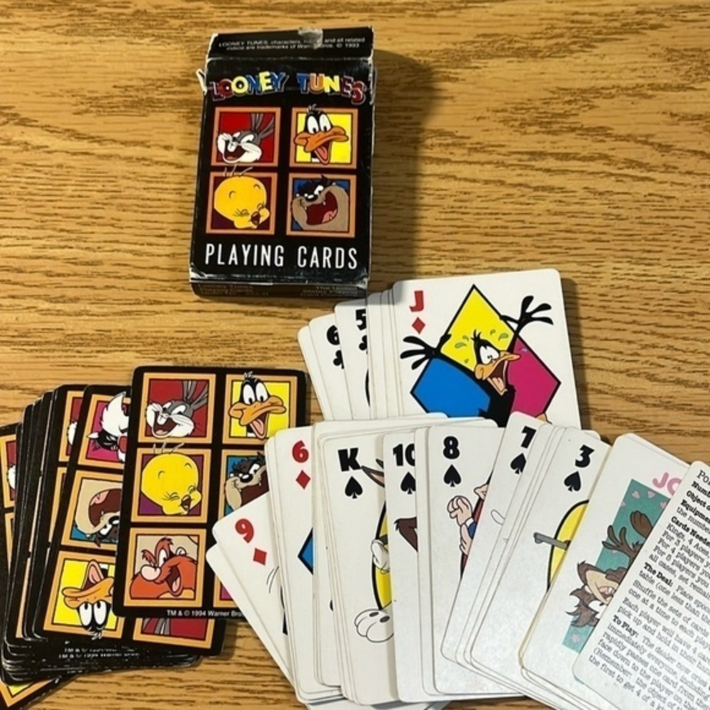 Warner‎ Brothers Looney Tunes vintage 90s playing cards